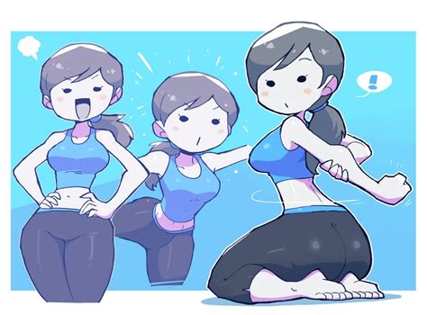 Watch that big dildo under her butt While she pedals like a mad, she rides it to mix sports and pleasure. . Wii fit trainer porn